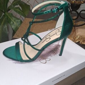 *Brand New* Jessica Simpson Emerald Strappy Heels Size 9